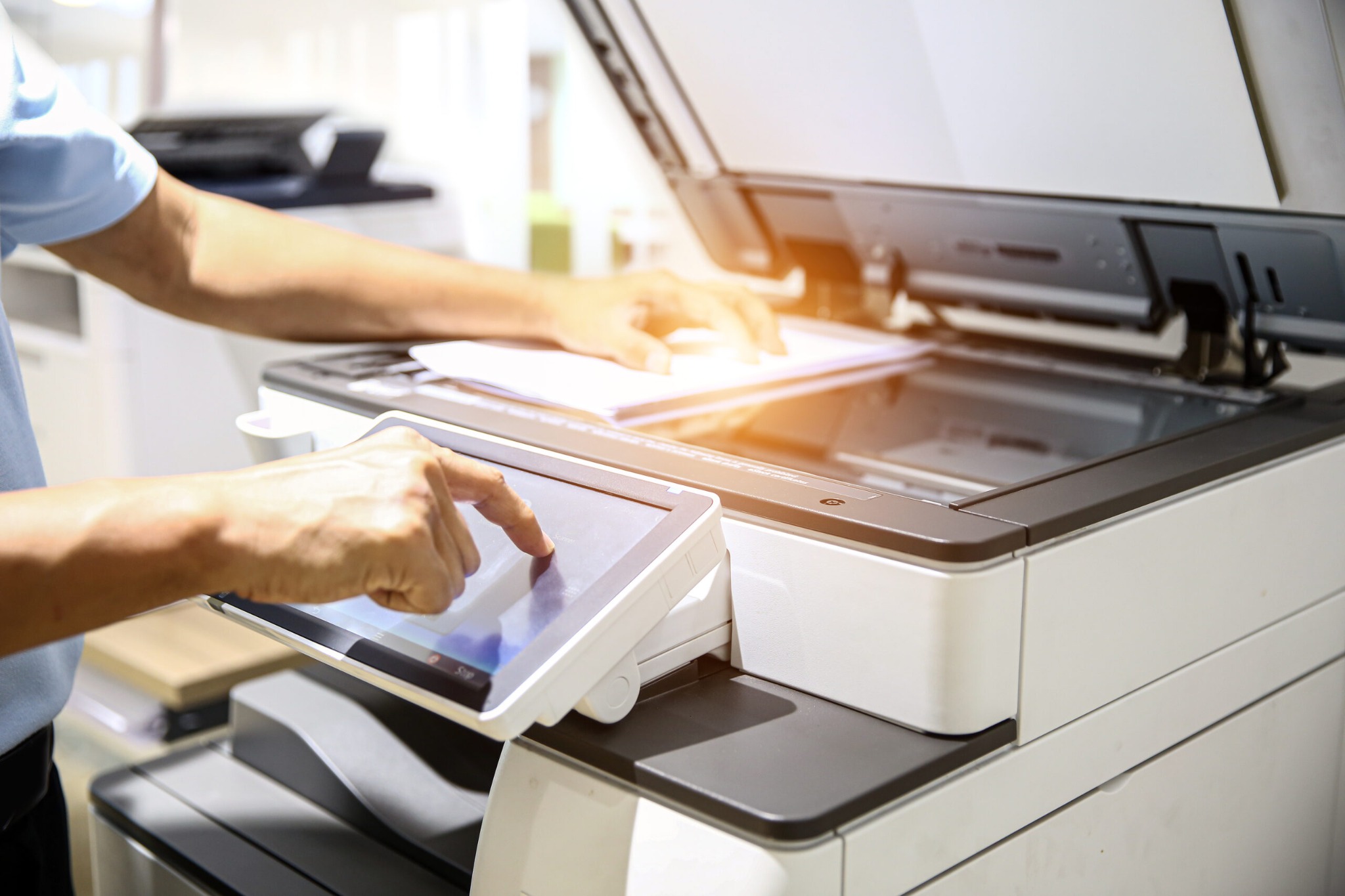 Photocopie et numérisation de documents avec un copieur multifonction